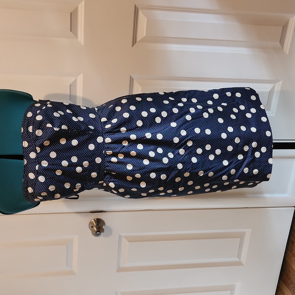 Polka dot cocktail dress